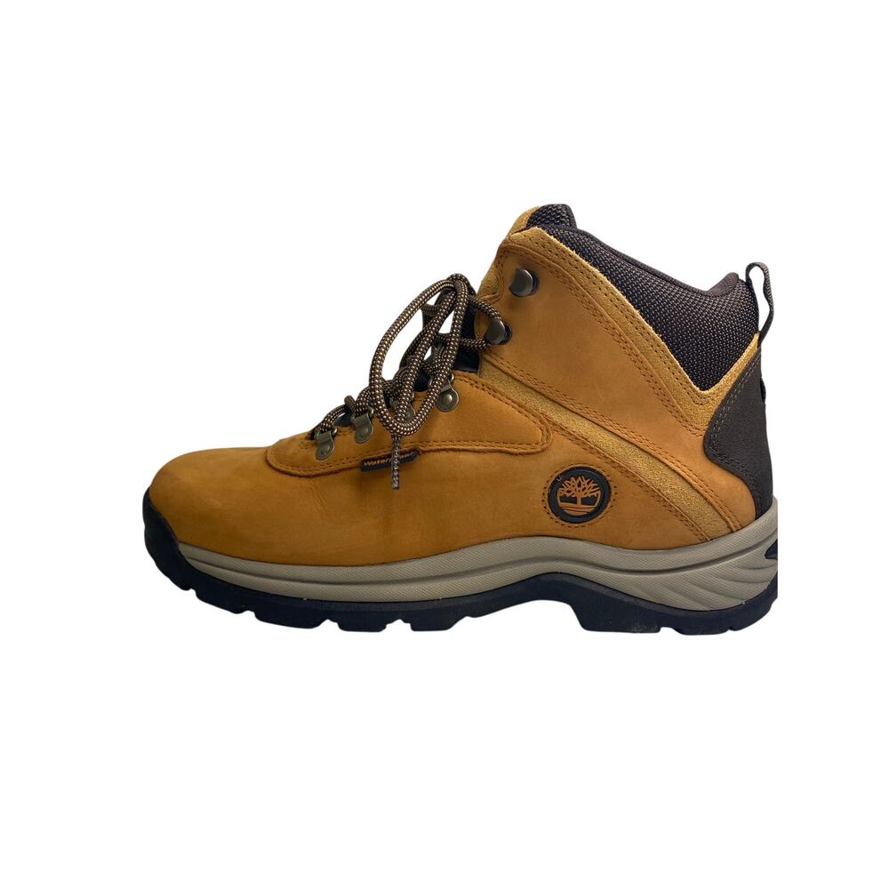 Timberland White Ledge Work Boots Men’s Waterproof Mid Hiker‎ Wheat Nubuck 10